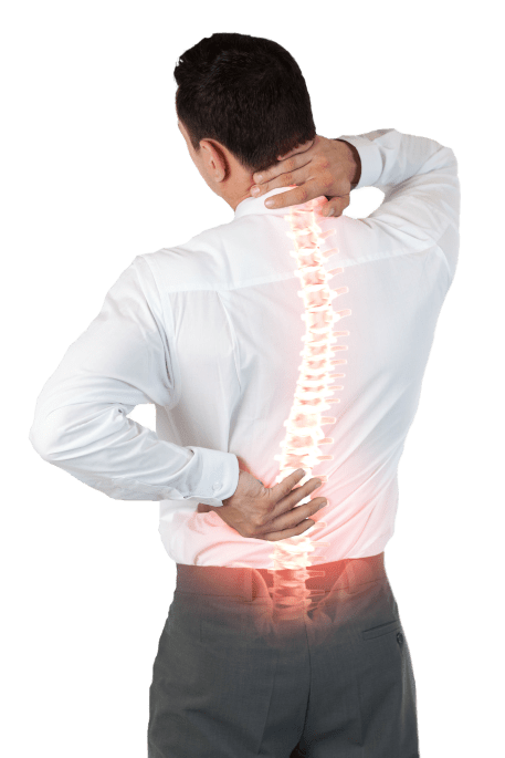 man with back pain